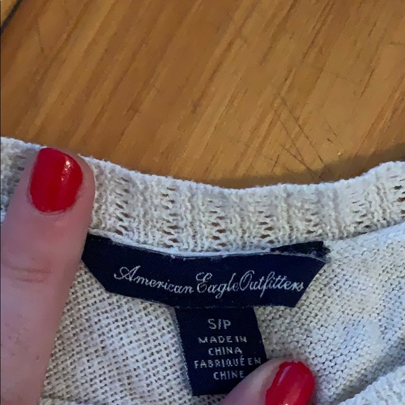 American Eagle Sweater with lace back - Picture 2 of 4